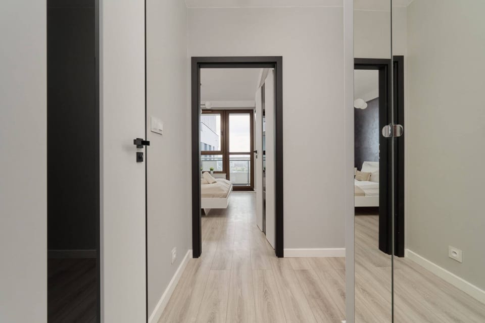 Spacious wardrobe with plenty of storage space.  