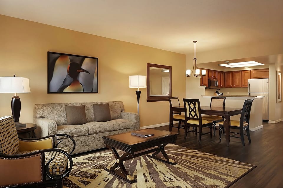 Gather for movie nights in a roomy, cozy living area.