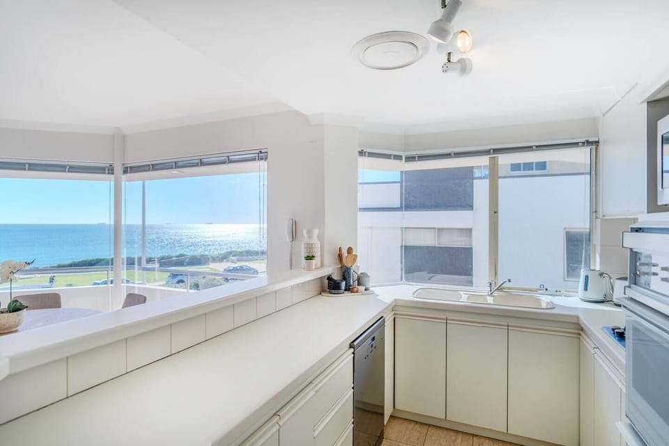 Kitchen wth ocean views