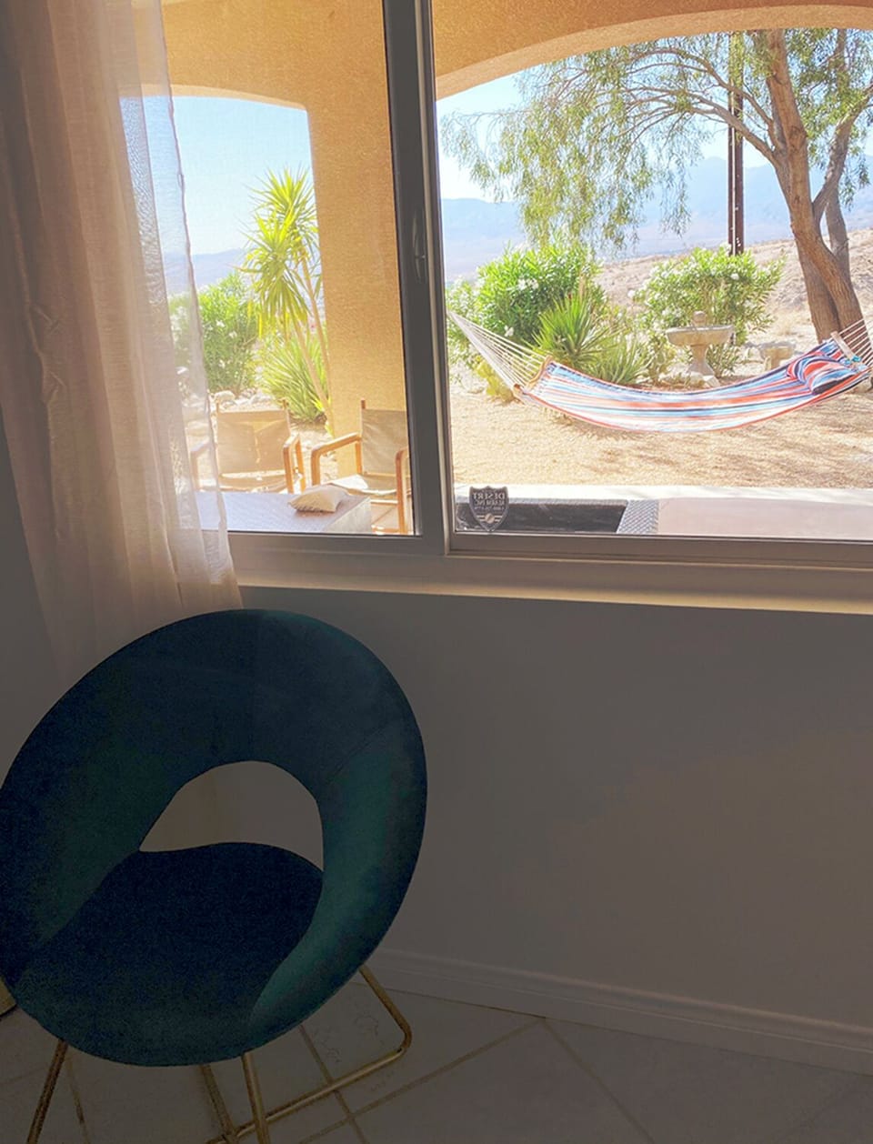 Green bedroom - amazing views!
