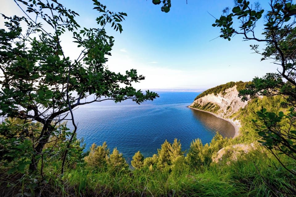 Mesecev zaliv (Moon Bay) in the nearby Strunjan