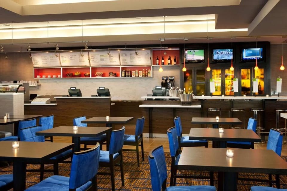 Gather for casual bites and cocktails in a lively setting.