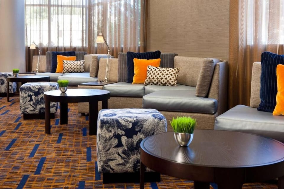 Sink into plush seating and relax under soft, warm lighting.