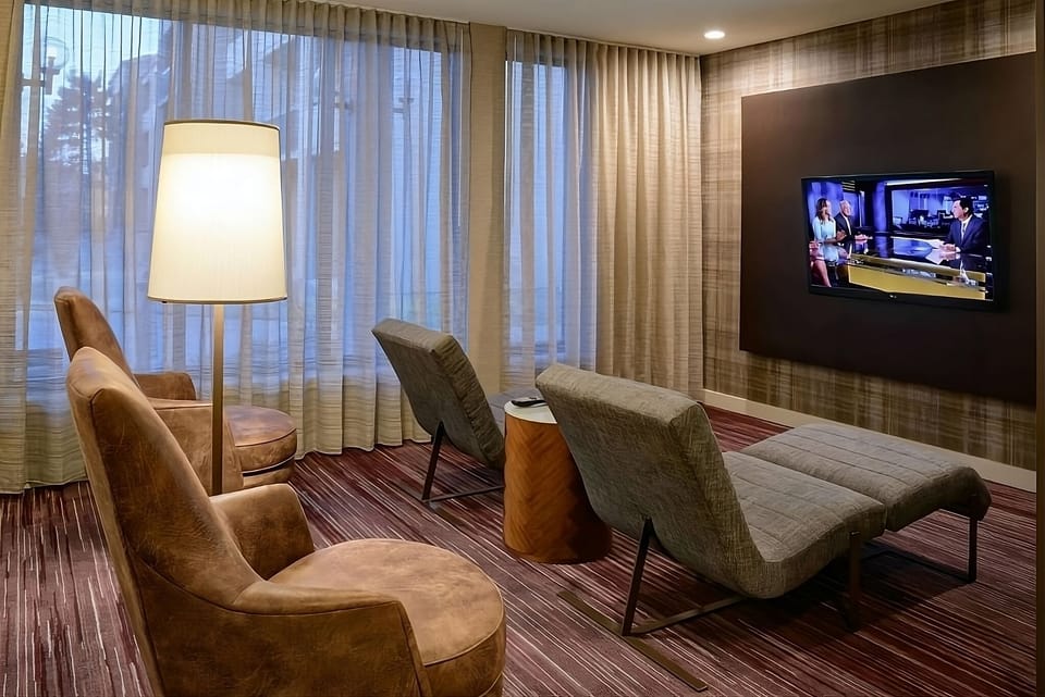 Stretch out in the lounge and catch your favorite show.
