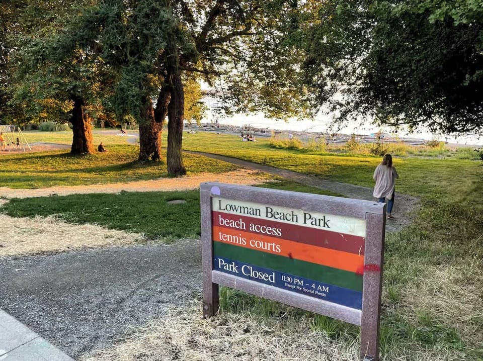 Lowman Beach Park is just a 5-minute walk away 