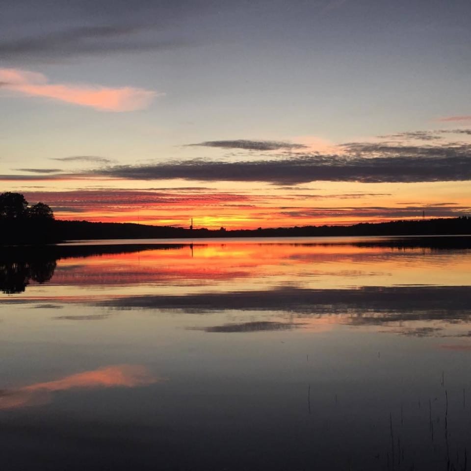 Sunset sweden.