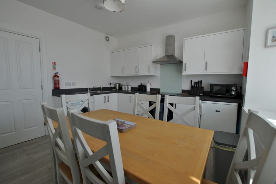 The dining kitchen is a great social space