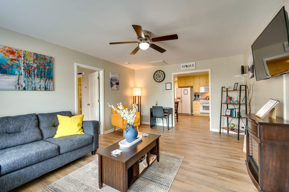 Living Room | Laptop-Friendly Workspace | Ceiling Fans