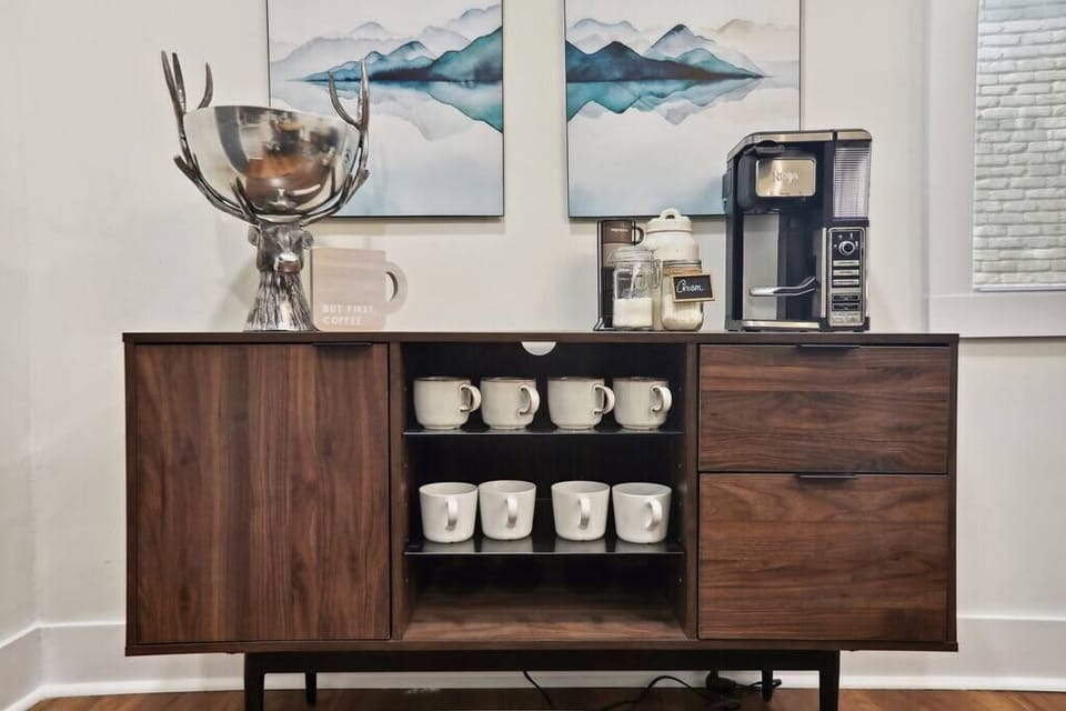 Enjoy your morning with our coffee bar with complimentary coffee and tea