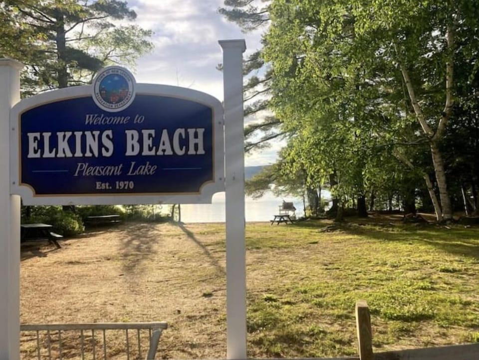 2 small beaches at Elkins both staffed with lifeguards