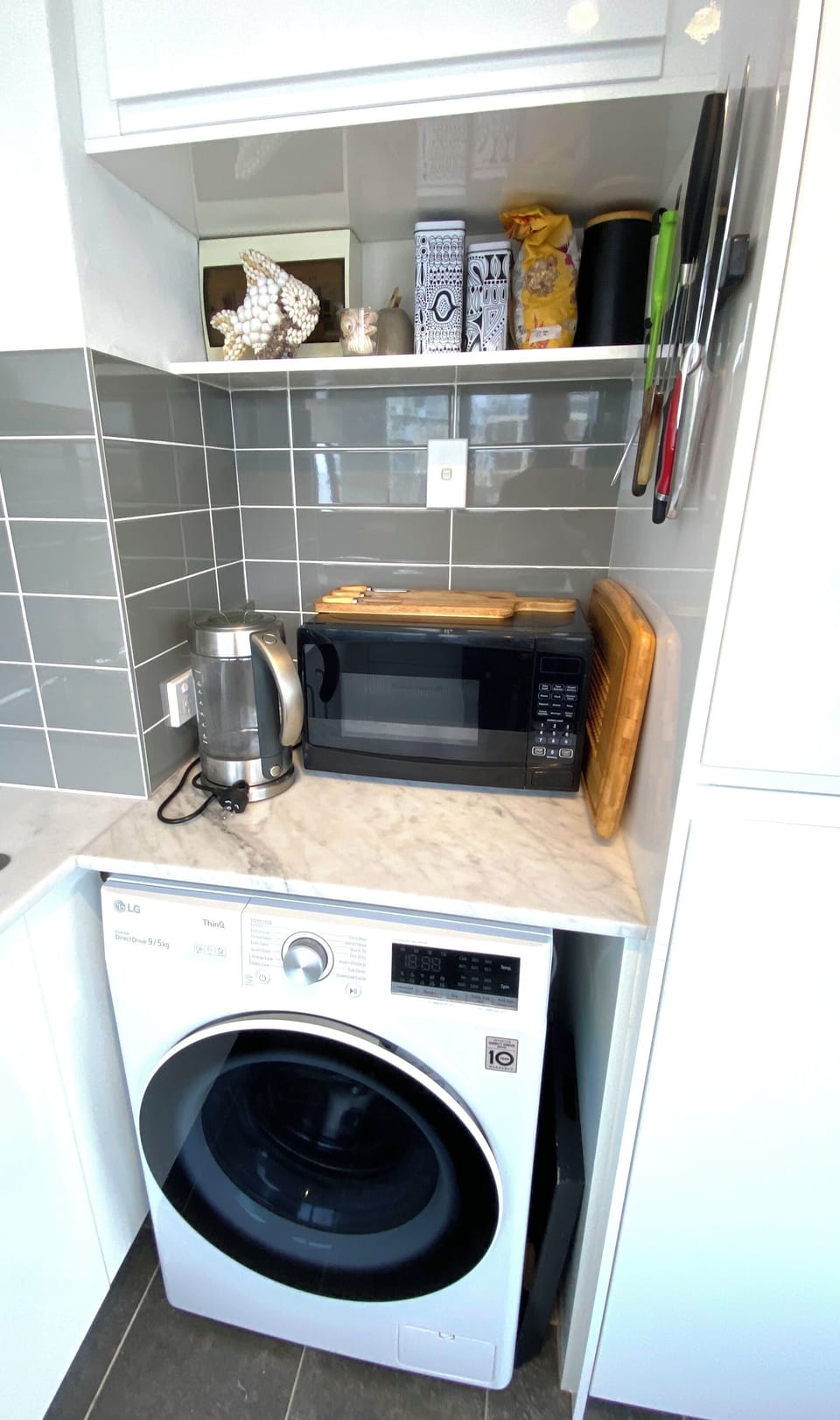 Washing machine & microwave