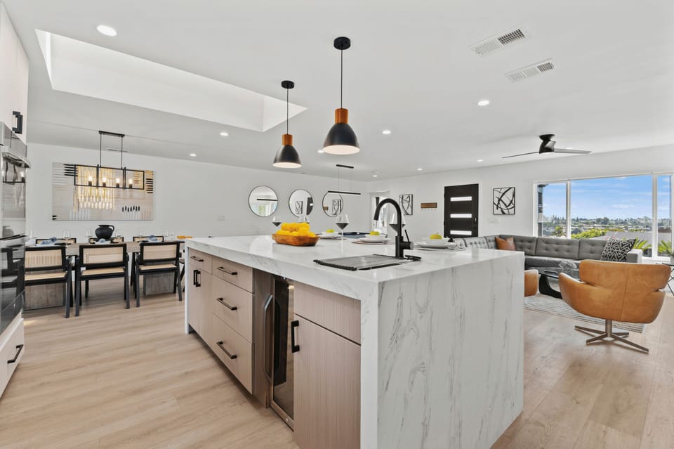 You'll love this sleek, remodeled interior with modern finishes!