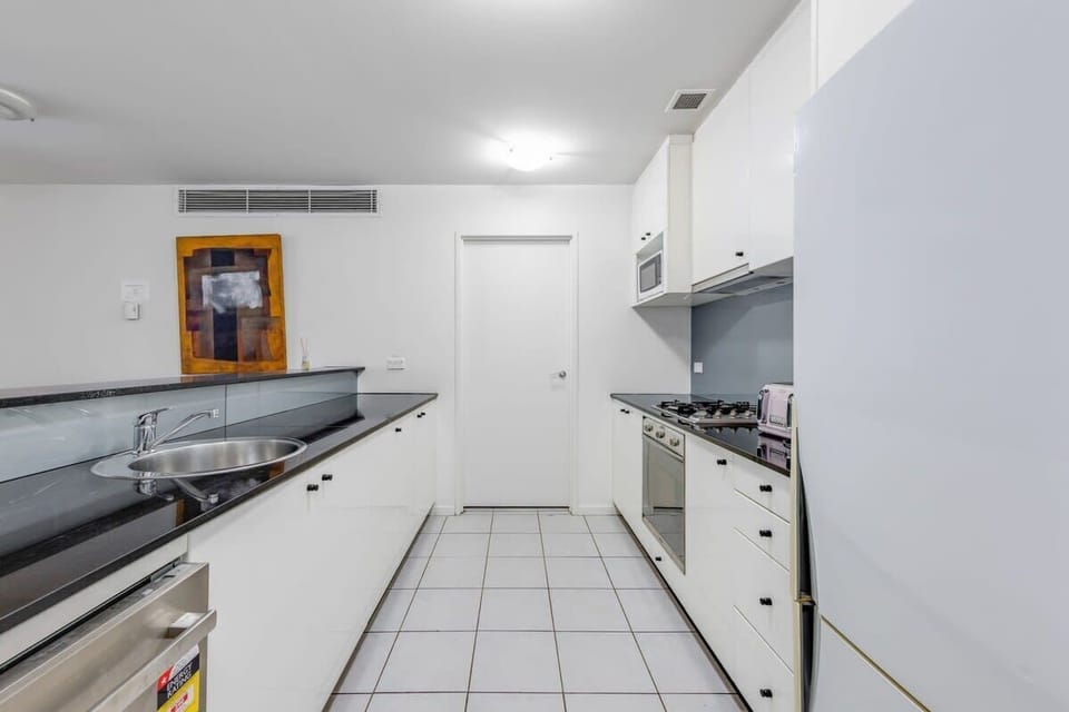 An equipped kitchen.