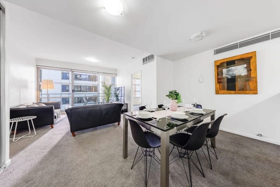 The dining area.