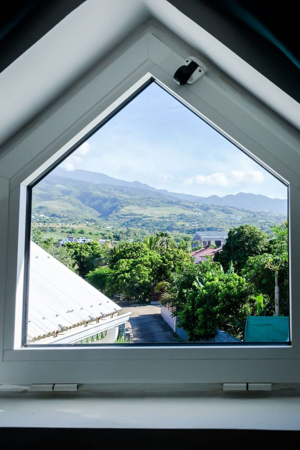 Le logement offre une vue sur les montagnes de La Réunion
