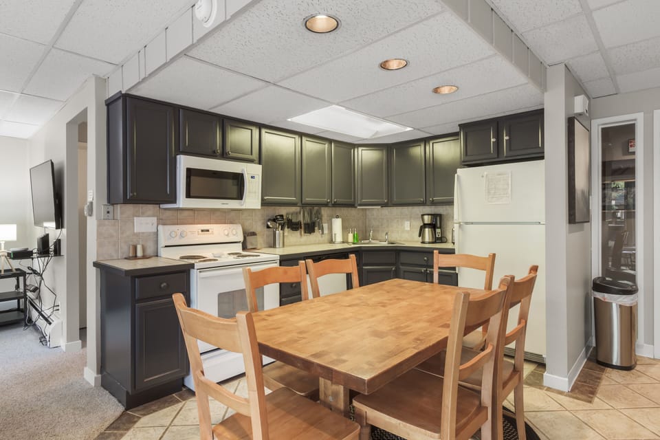 dining area and kitchen