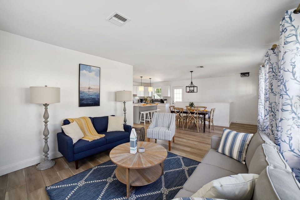 Second living room and adjacent dining area