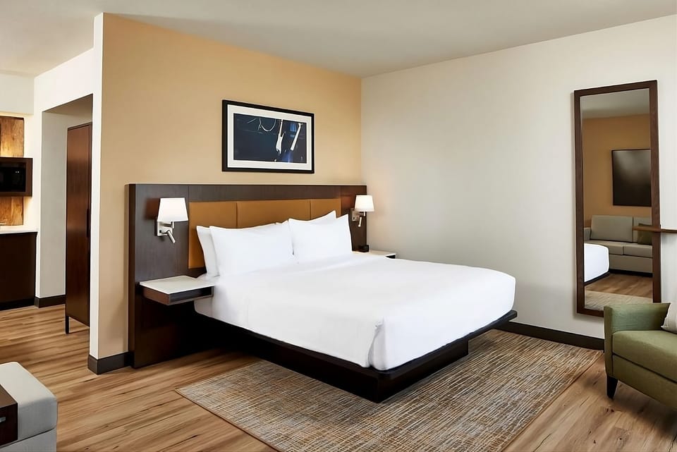 Sink into a plush bed for a deeply restful night.