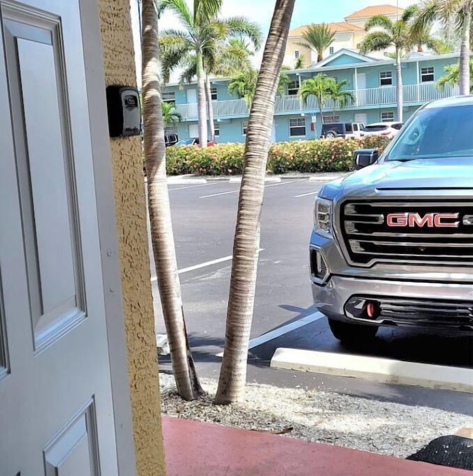 view from main door in front where you park 
