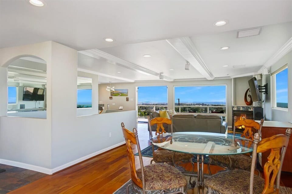 Stylish and cozy this modern dining nook for four is just right for laid-back meals and meaningful moments.