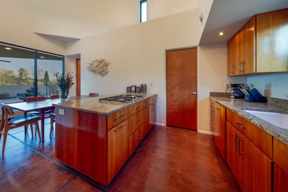 Fully-equipped kitchen with walk-in pantry