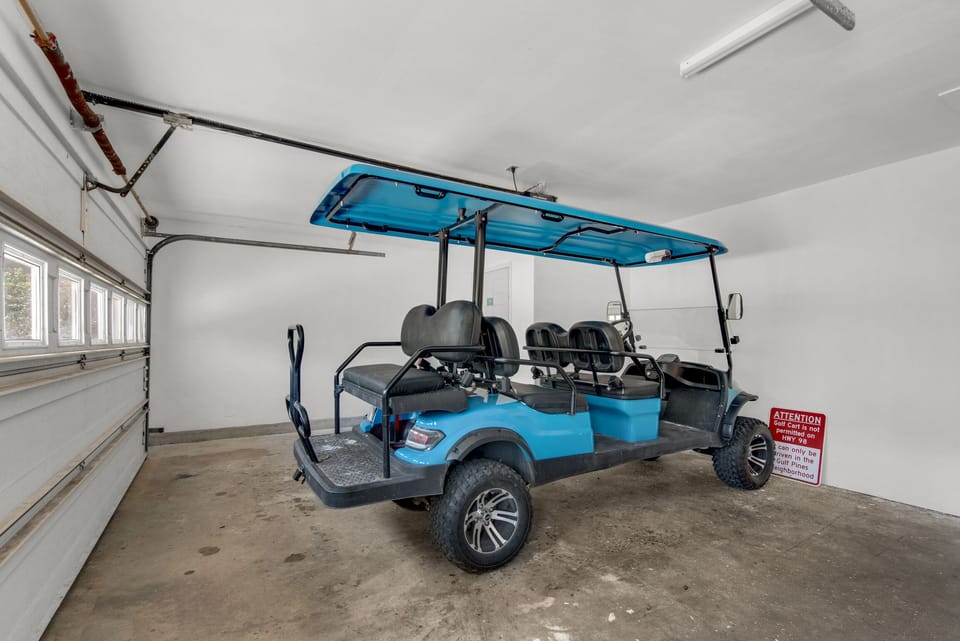 Take the golf cart for a ride