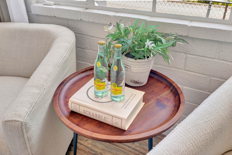 Sitting area perfect for reading or playing games