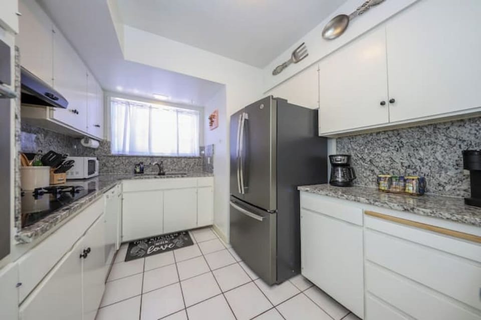 Fully stocked kitchen with everything you need. Pots, pans, utensils, etc.
