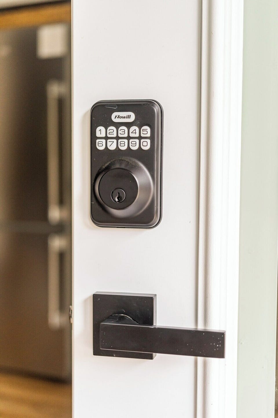 Each guest is given a unique door code that is valid from check in to check out.  Door codes are never recycled