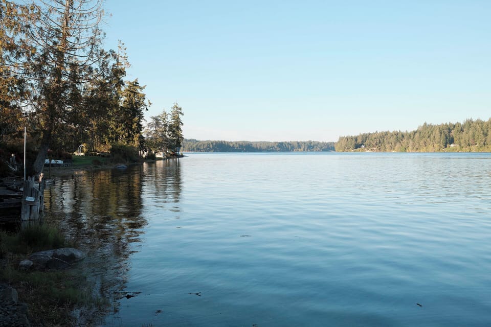 Calm waters of Pickering Passage are perfect for all age kayaking