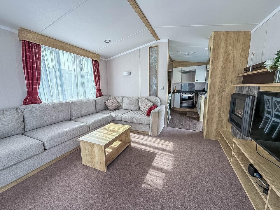 Spacious living area, perfect for relaxing together after a day of adventure