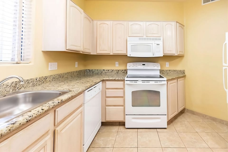 Cook with ease in the bright kitchen and roomy counters.