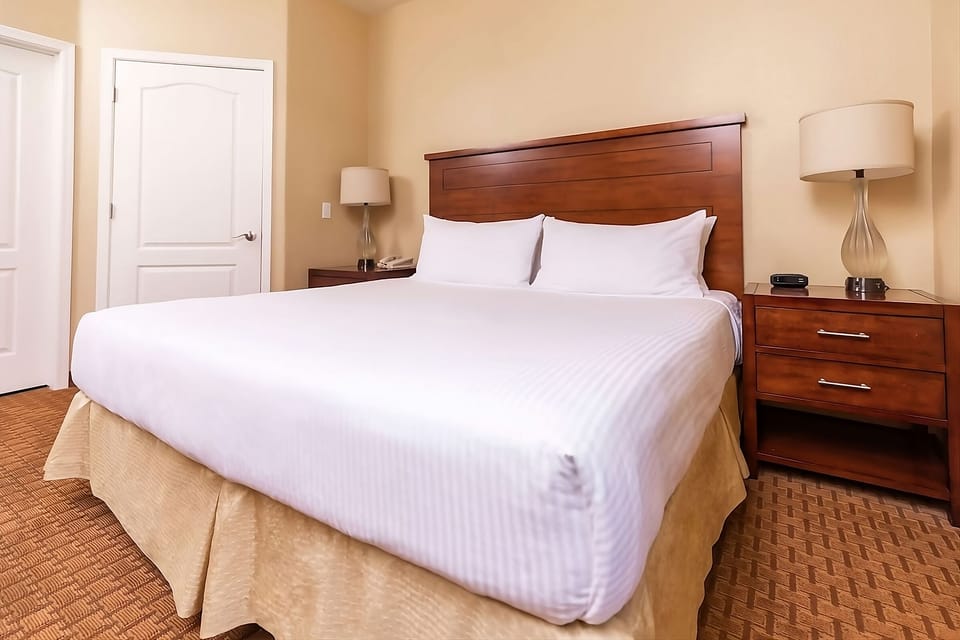 Unwind in crisp linens and a calm, quiet retreat.