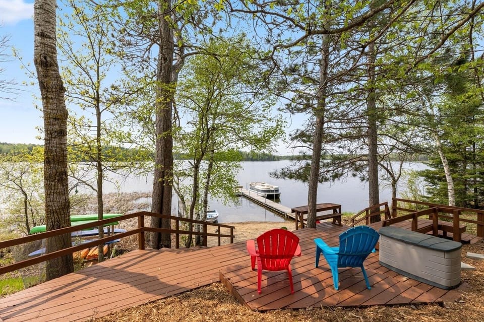 Lake view from the deck.