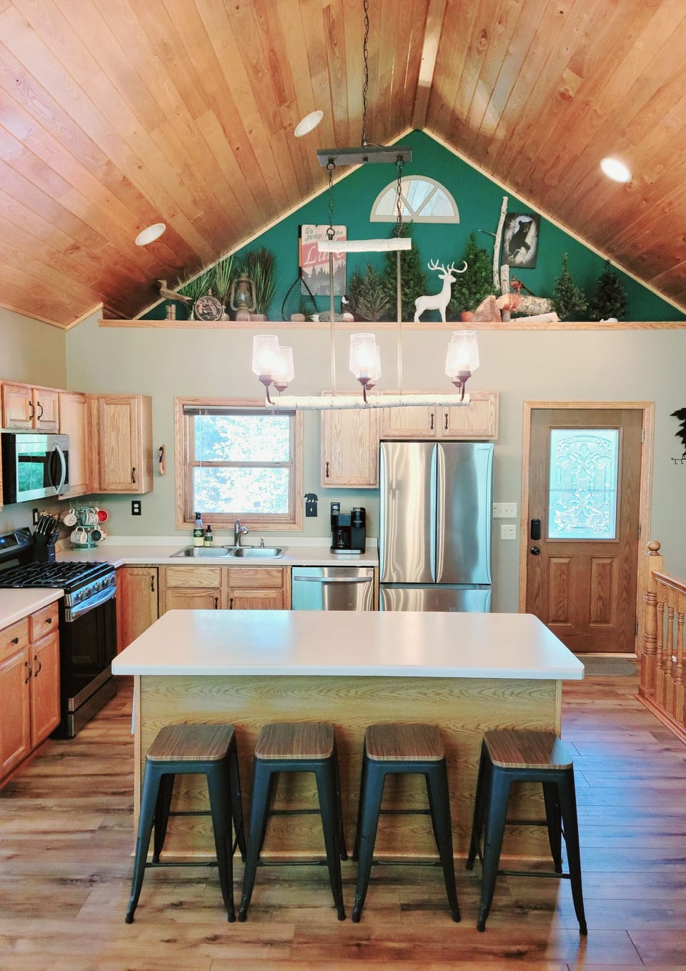 kitchen open to the main living room area.