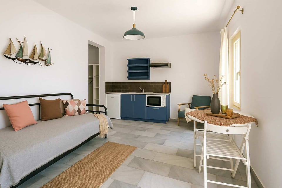 Step into the bright interior, where natural light illuminates the space