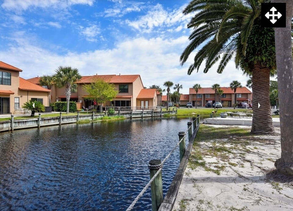 Patio view of the lagoon