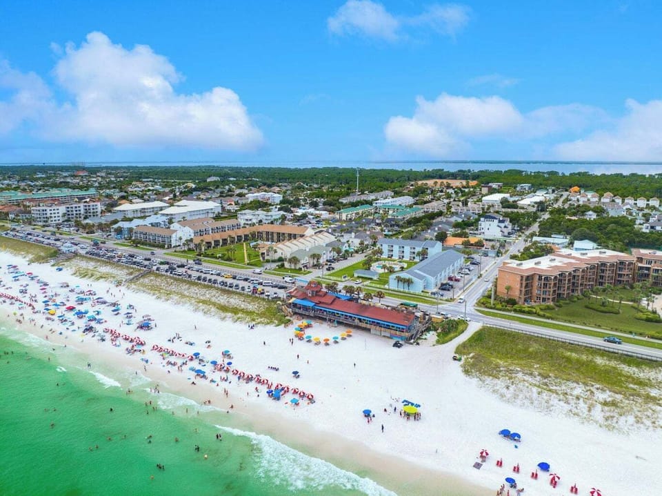 Directly across from Miramar Beach and Pompano Joe's