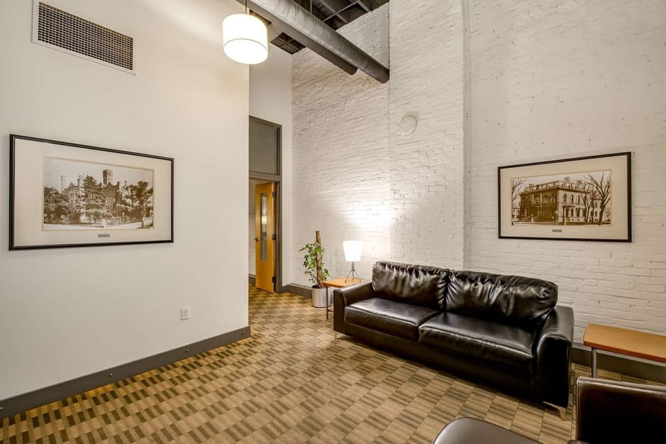 Kick back in the stylish lounge with loft-like character.