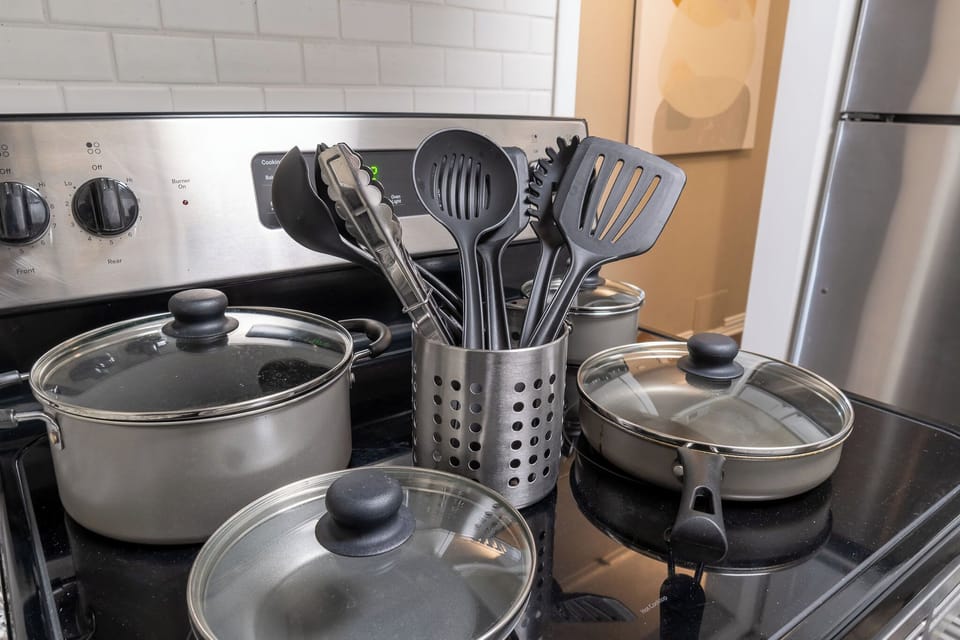 Fully stocked kitchen