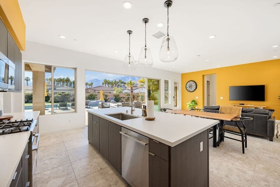 Enjoy the pretty views while you cook.
