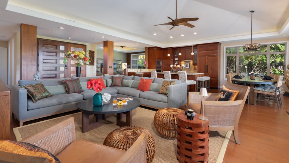 Large living area for family time
