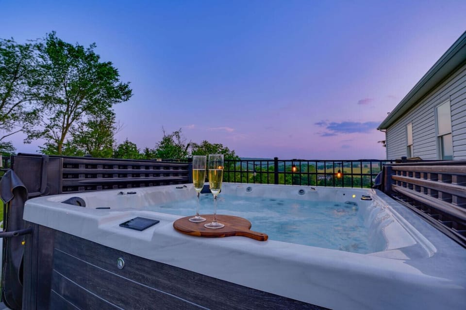 Hot Tub with Stunning Views just off Master Bedroom