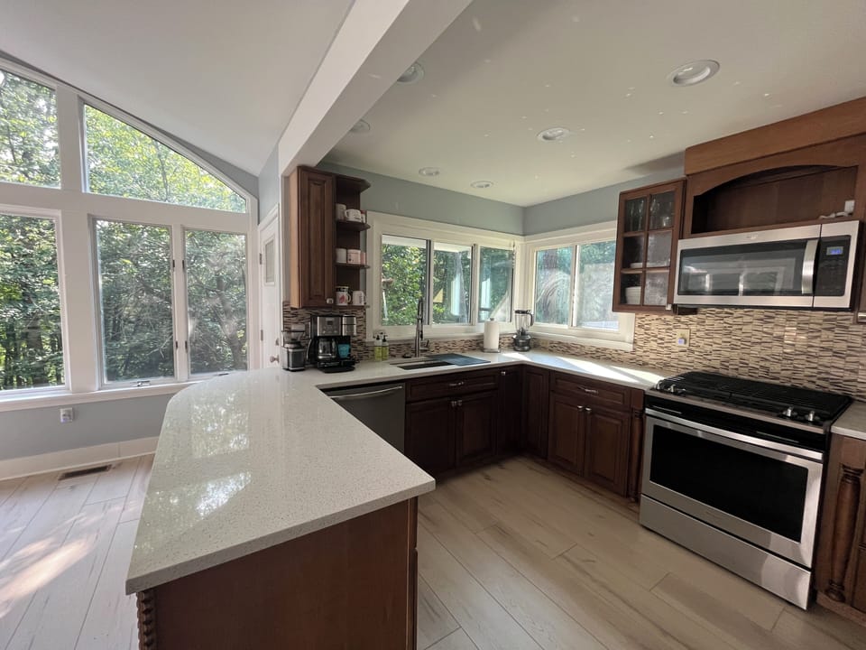 Kitchen marble counter