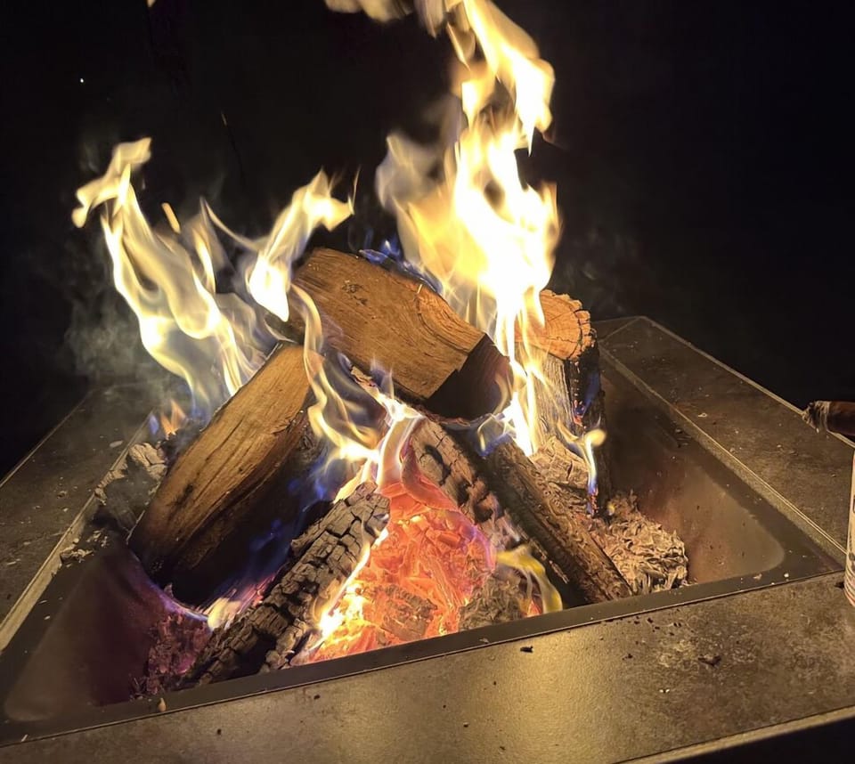 Enjoy S’mores around the fire pit