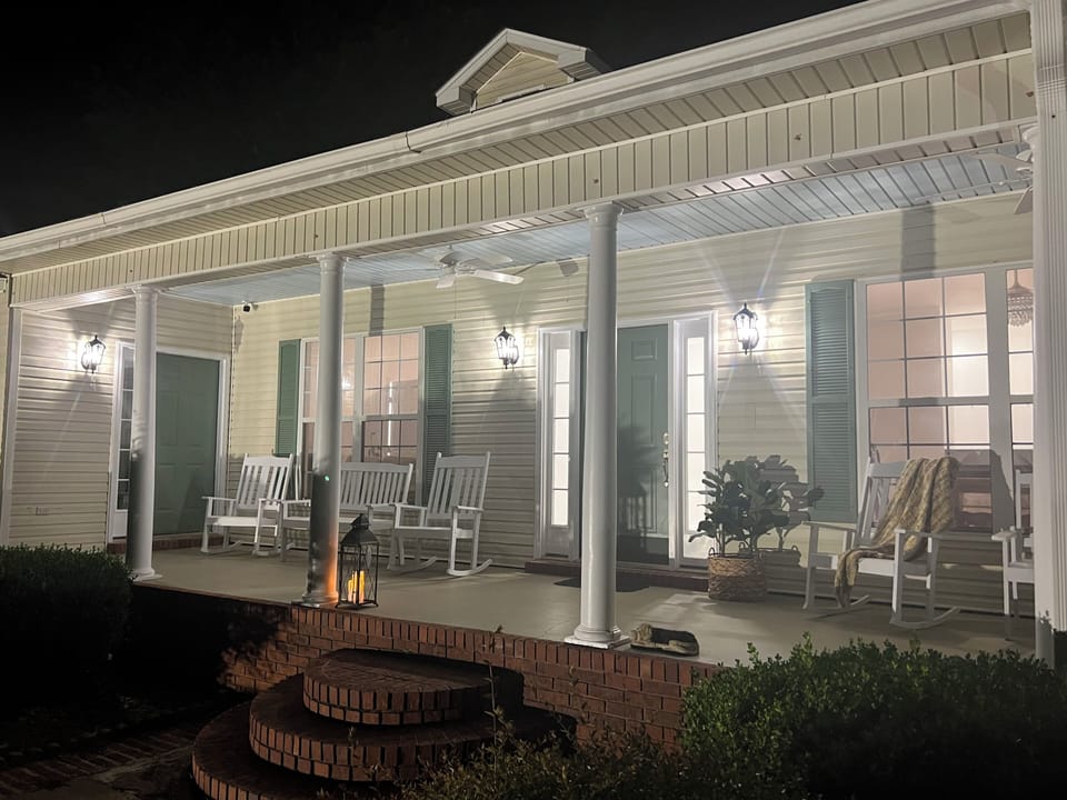 Gather on the porch & enjoy the cool evening. 