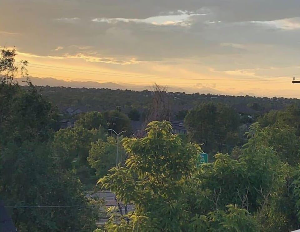 On clear days you can see the Flatirons in the distance