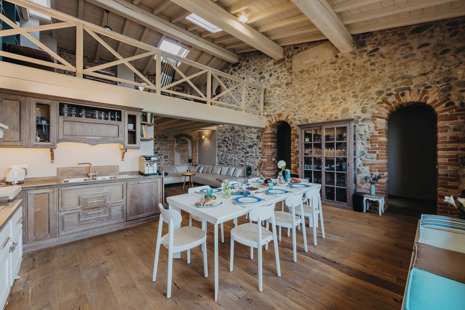 Dining area with upper Gallery