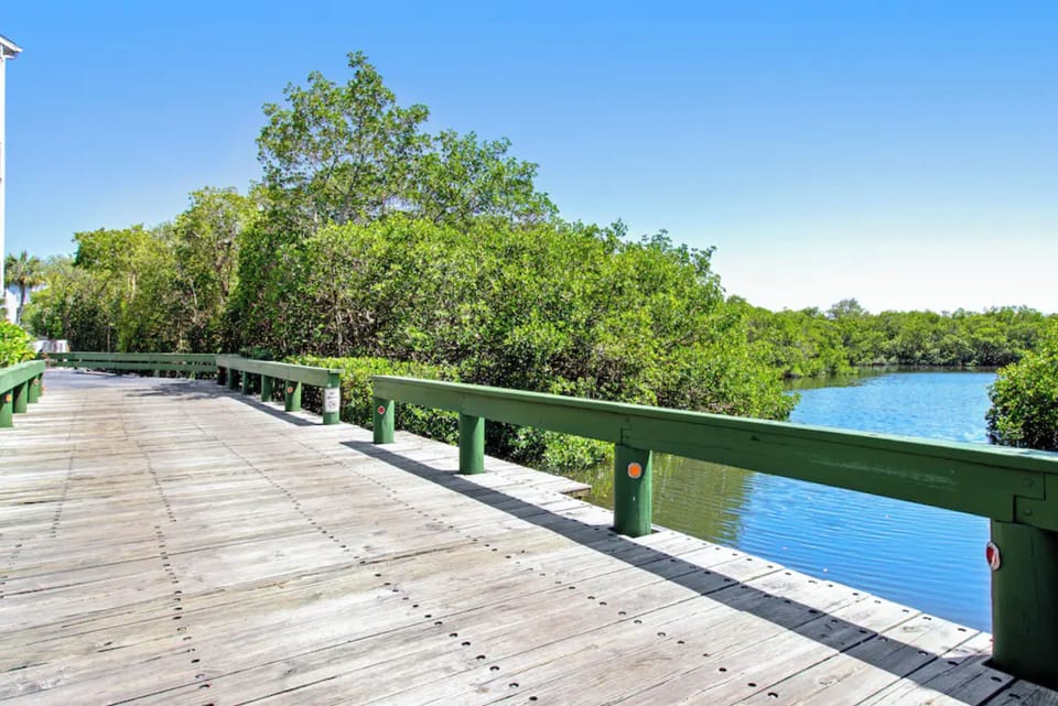 Main bridge to and from complex.