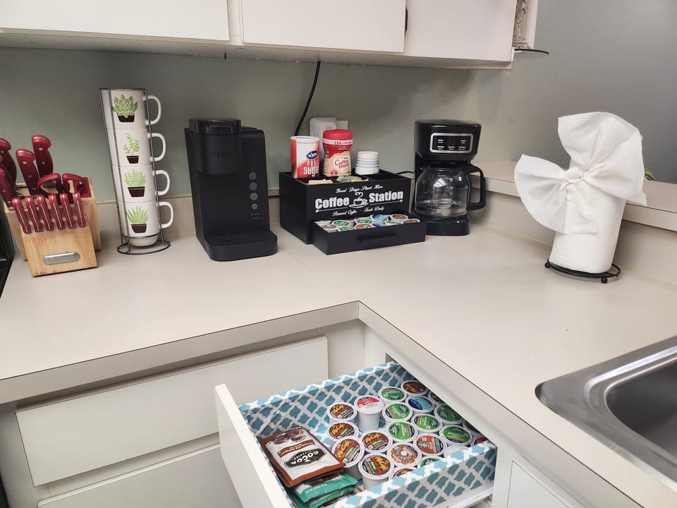 Fully stocked Coffee Station